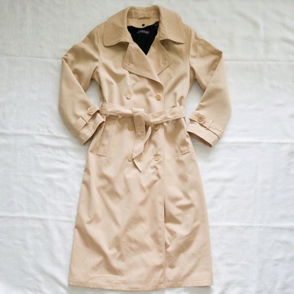 J.G.Hook Jackets & Blazers - J.G.Hook Double Breasted Trench Coat Beige Size 10